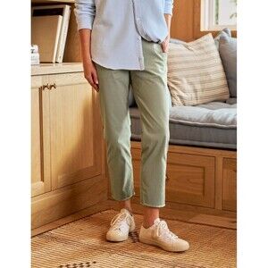 Frank & Eileen Wicklow Size 6 Crop Chinos Pants Sage Green Stretchy